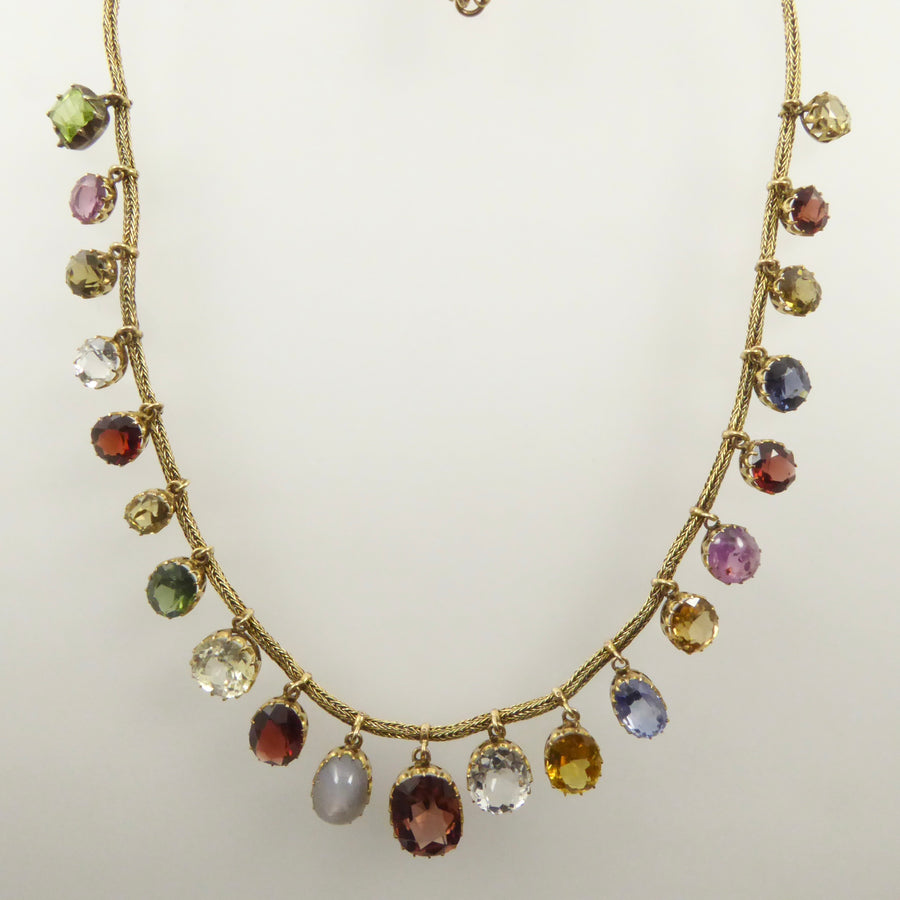 Antique harlequin necklace