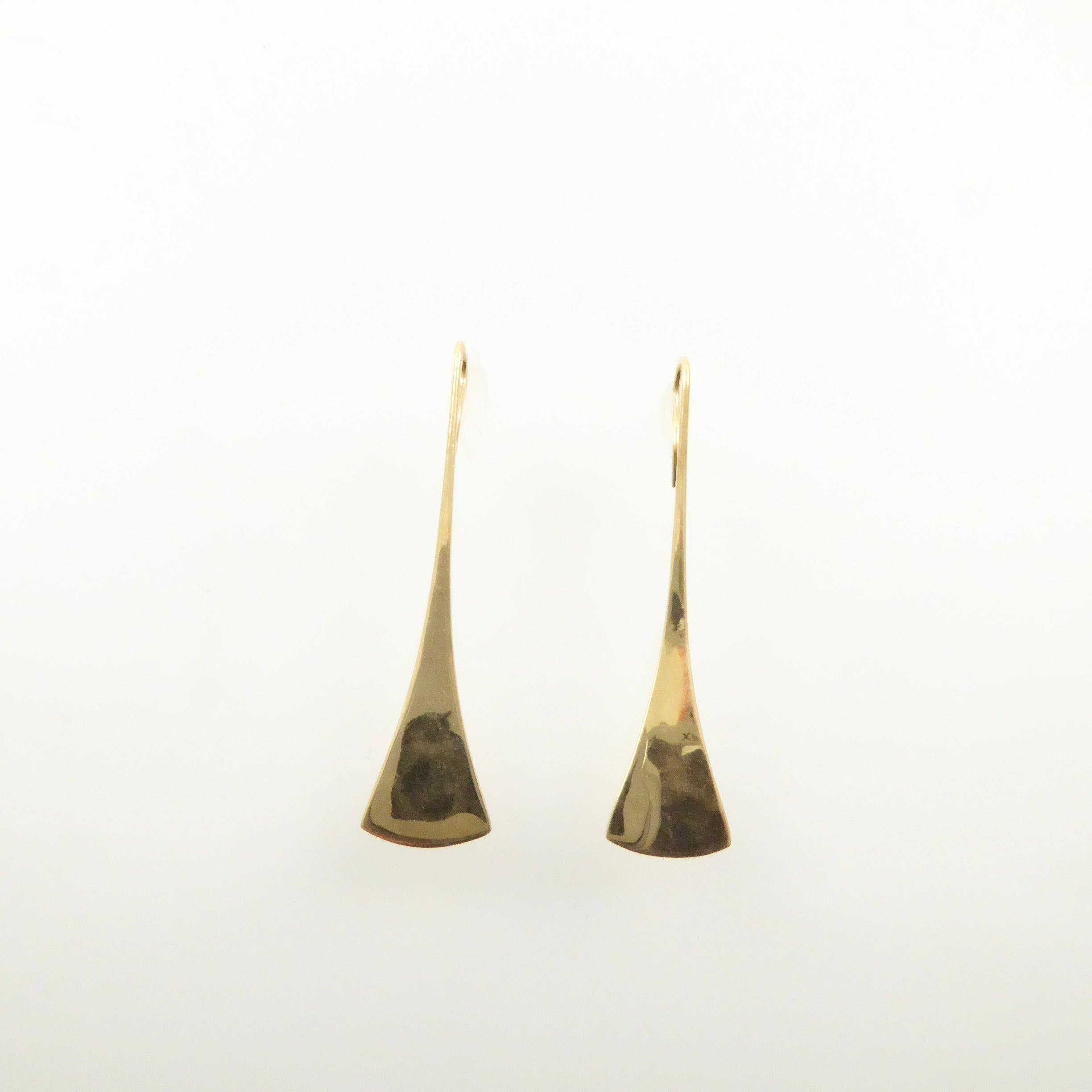 Ronald Hayes Pearson gold earrings