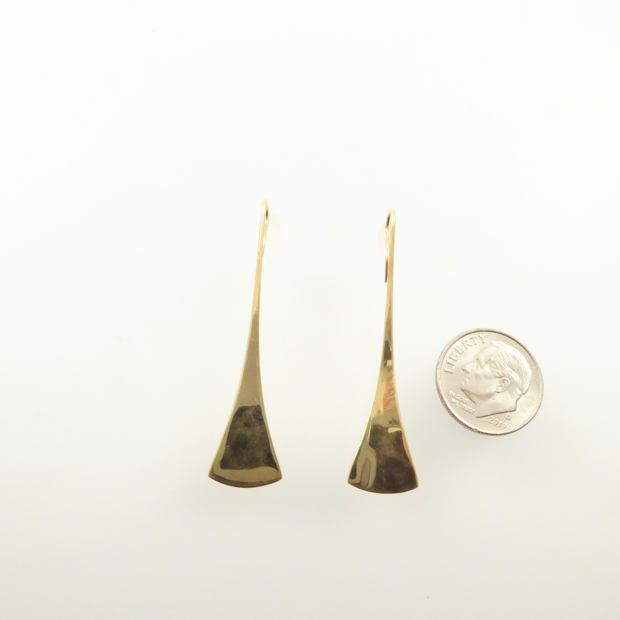 Ronald Hayes Pearson gold earrings