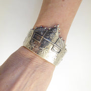 Victorian silver crown bracelet
