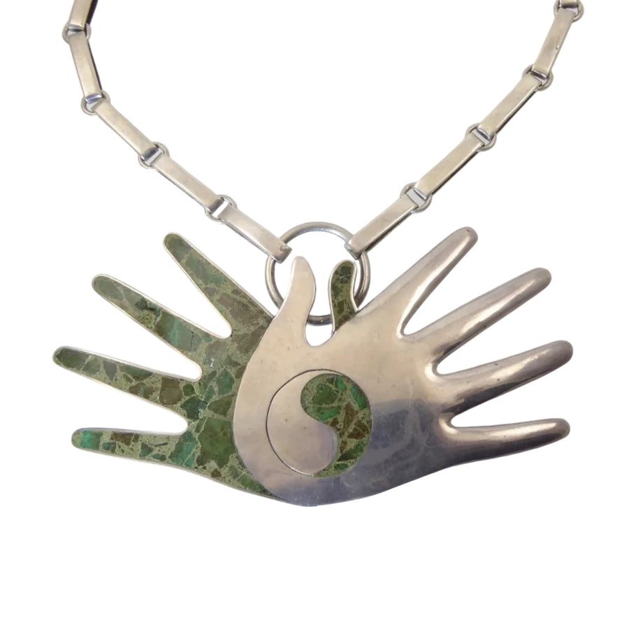 Spratling Double Hands Necklace
