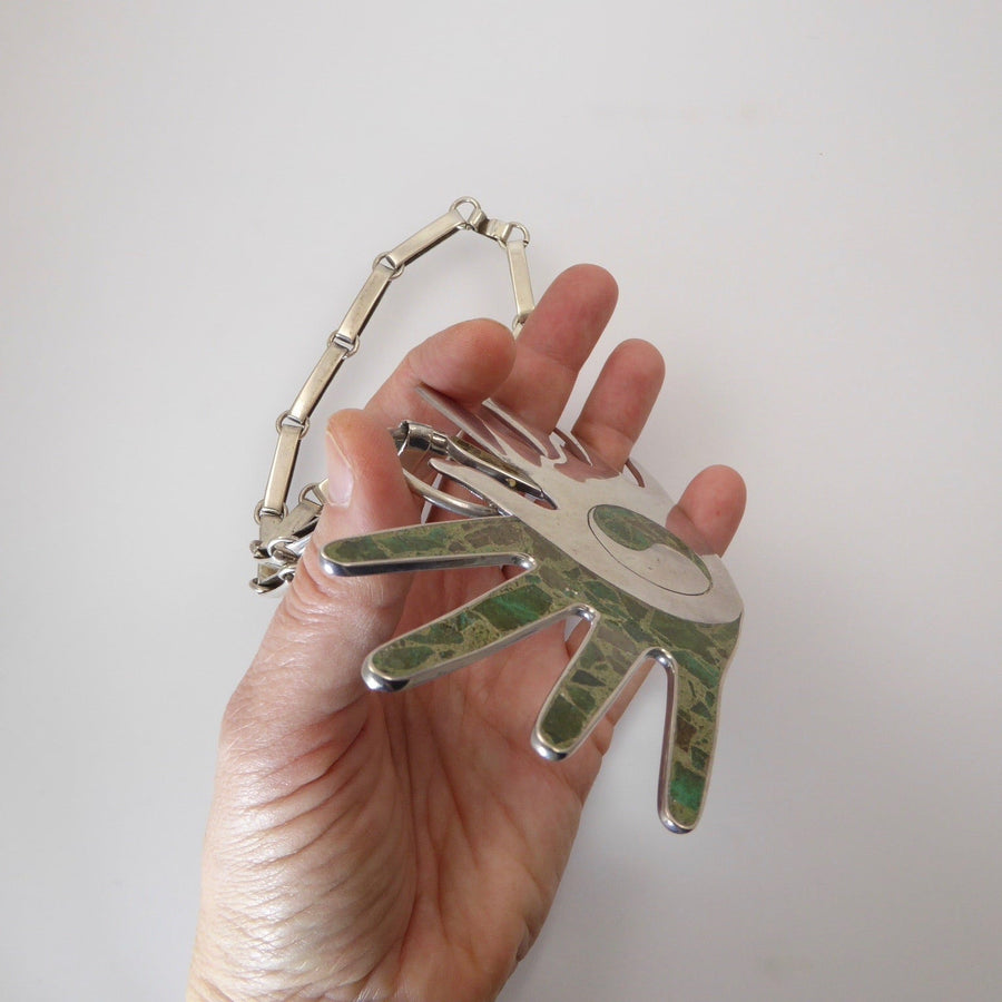 Spratling Double Hands Necklace