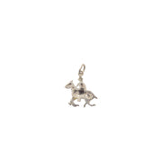 Art Deco Diamond and Platinum Polo Player Charm