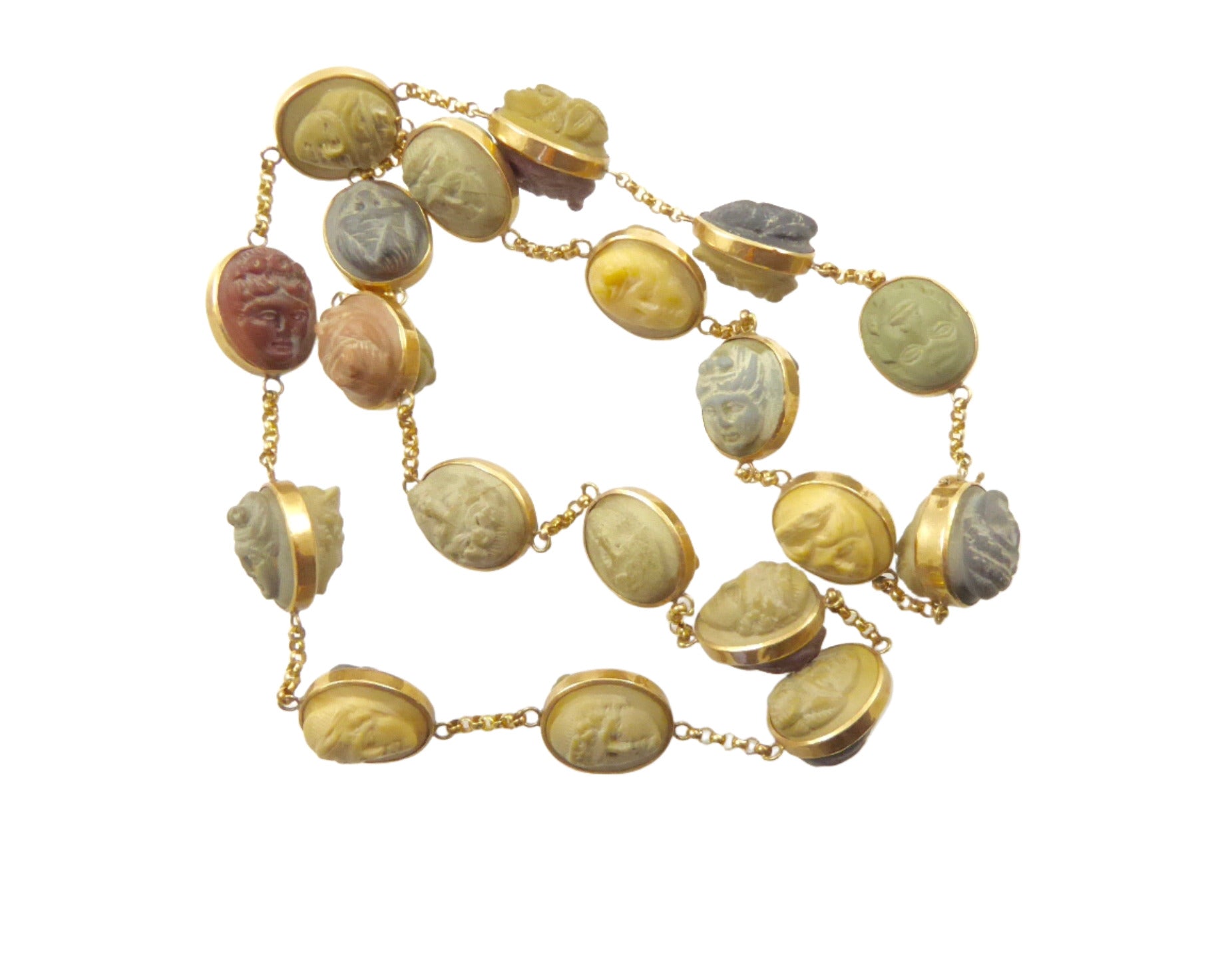 Antique Lava Cameo Necklace – Lisa Kramer Vintage Collection