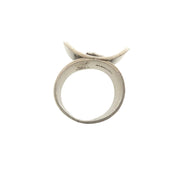 James Parker Silver Ring with Curved Top