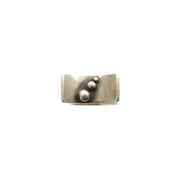 James Parker Silver Ring with Curved Top