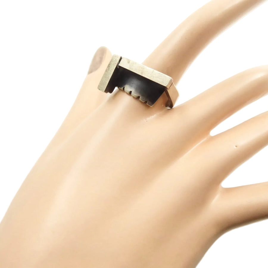 James Parker Modernist Silver Ring