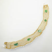Miye Matsukata gold jade pearl necklace