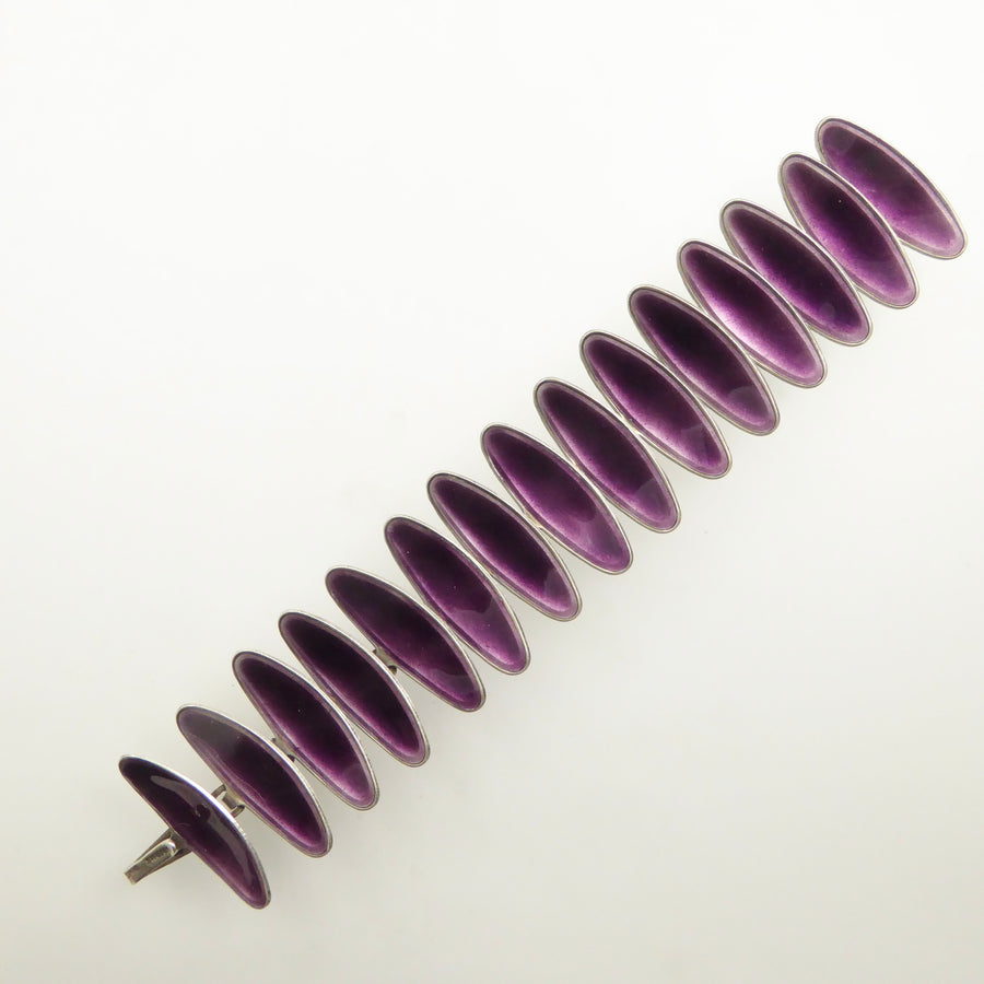 Atelier Borgila purple enamel bracelet