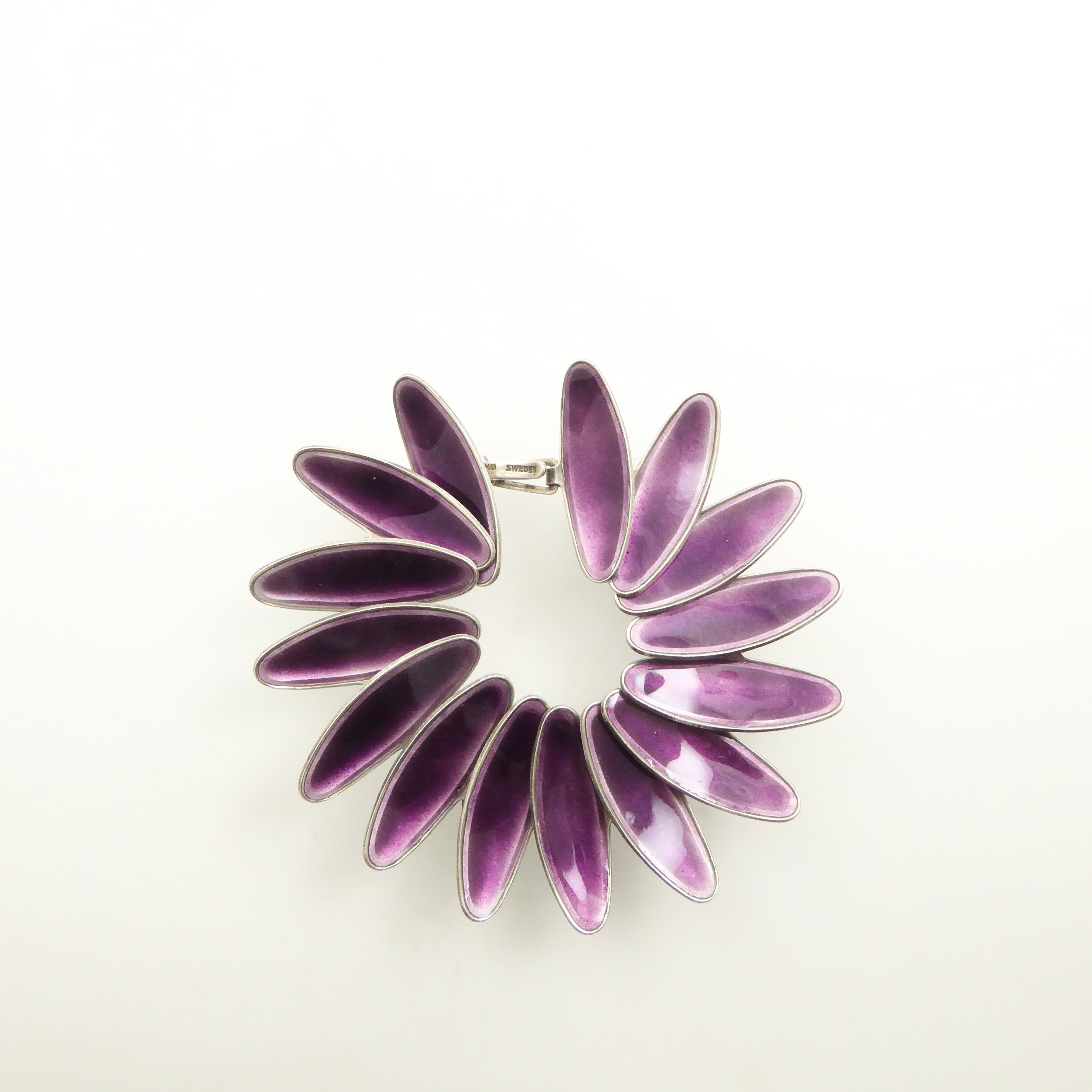 Atelier Borgila purple enamel bracelet