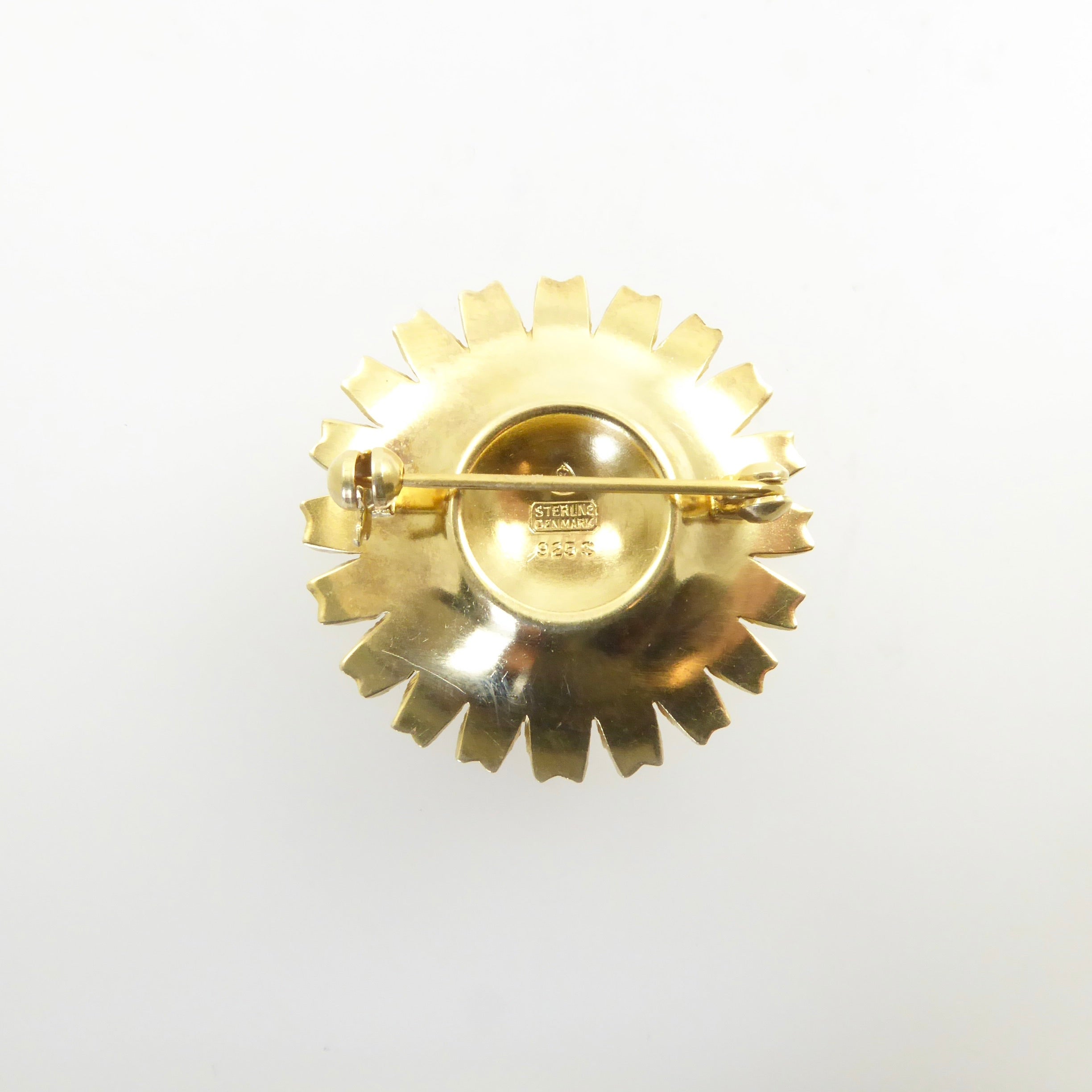 Anton Michelsen Marguerite Daisy Brooch in Yellow – Lisa Kramer