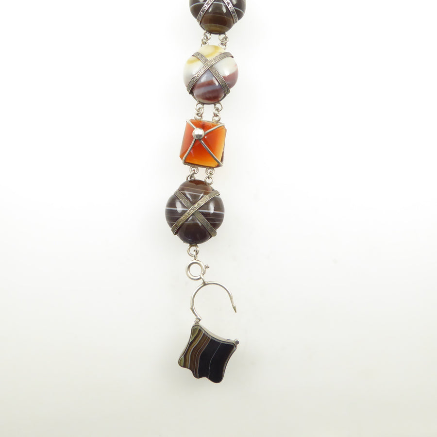 Antique Scottish Agate Bracelet