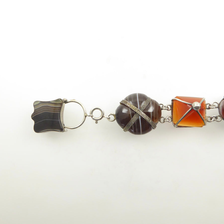 Antique Scottish Agate Bracelet