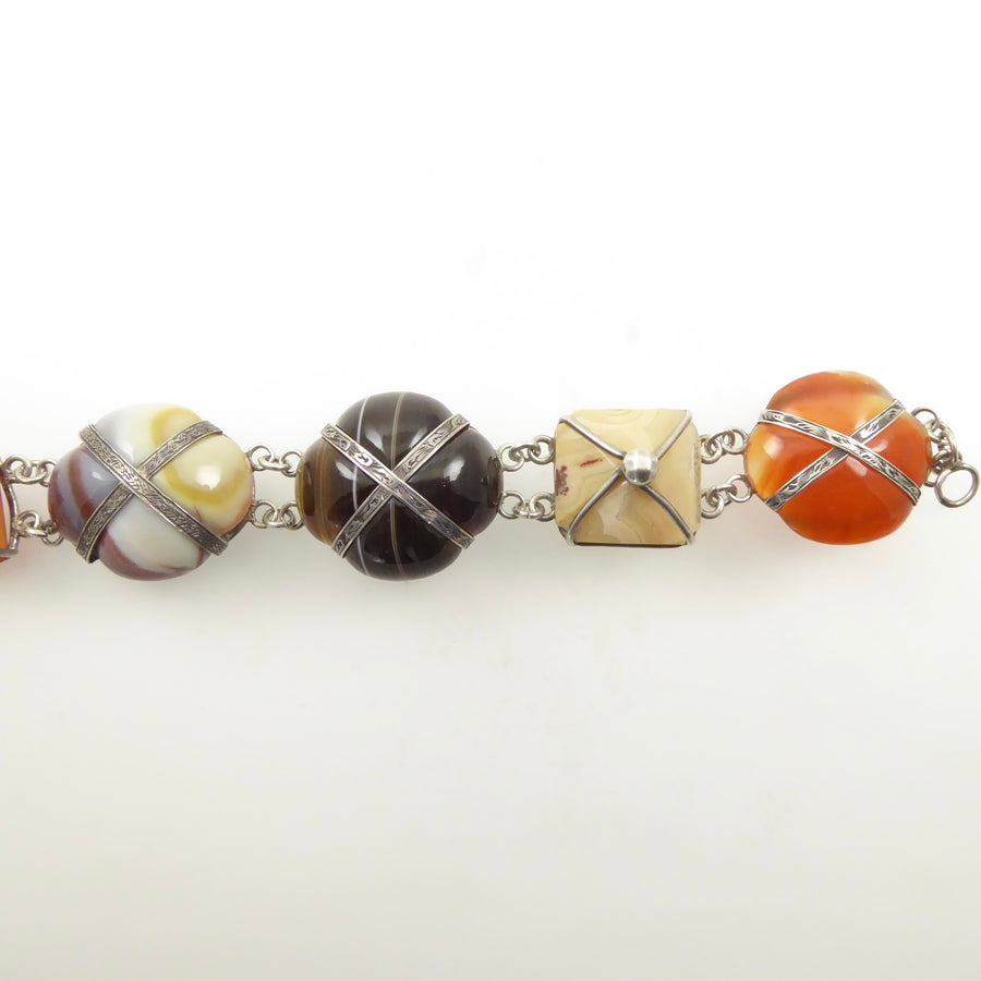 Antique Scottish Agate Bracelet