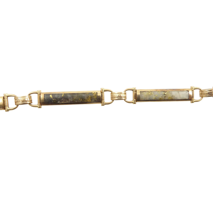 Gold-in-Quartz Watch Chain