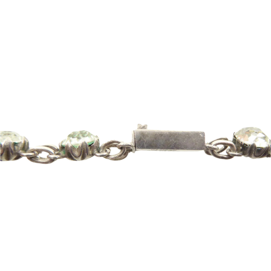 Victorian Silver and Paste Riviere