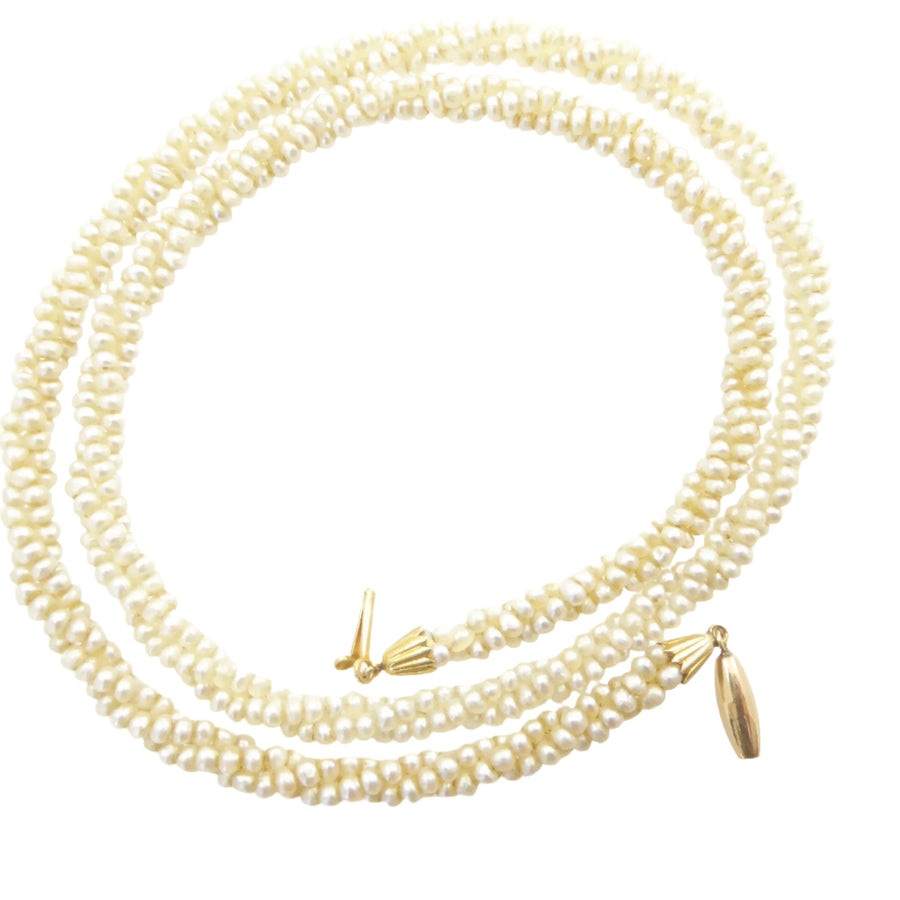 Seed Pearl Torsade Necklace by Marcus & Co.