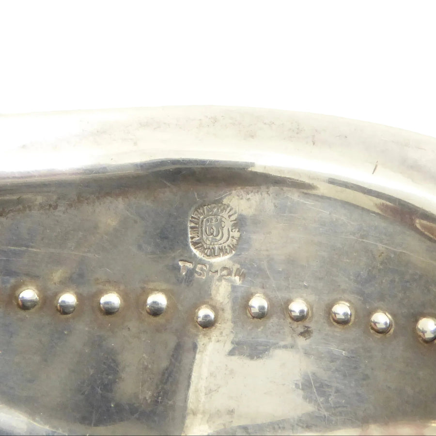 Silver and Wood Cuff by Sucesores de Spratling