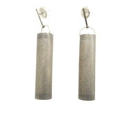 Sandra Enterline Perforated Tube Earrings