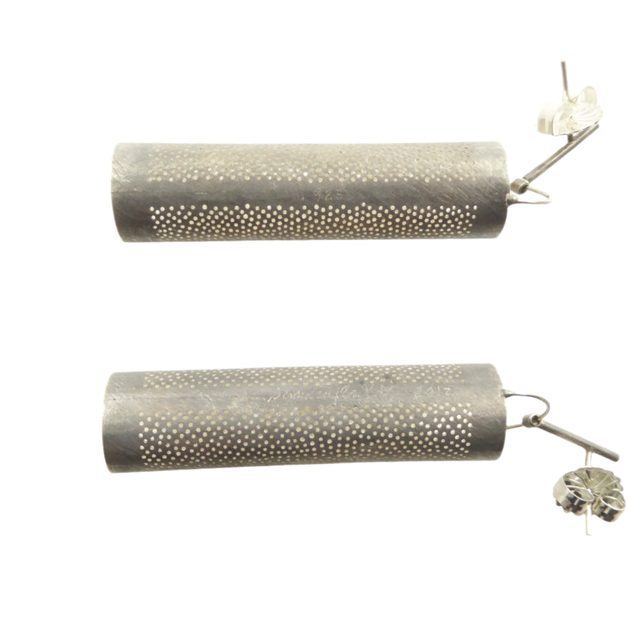 Sandra Enterline Perforated Tube Earrings