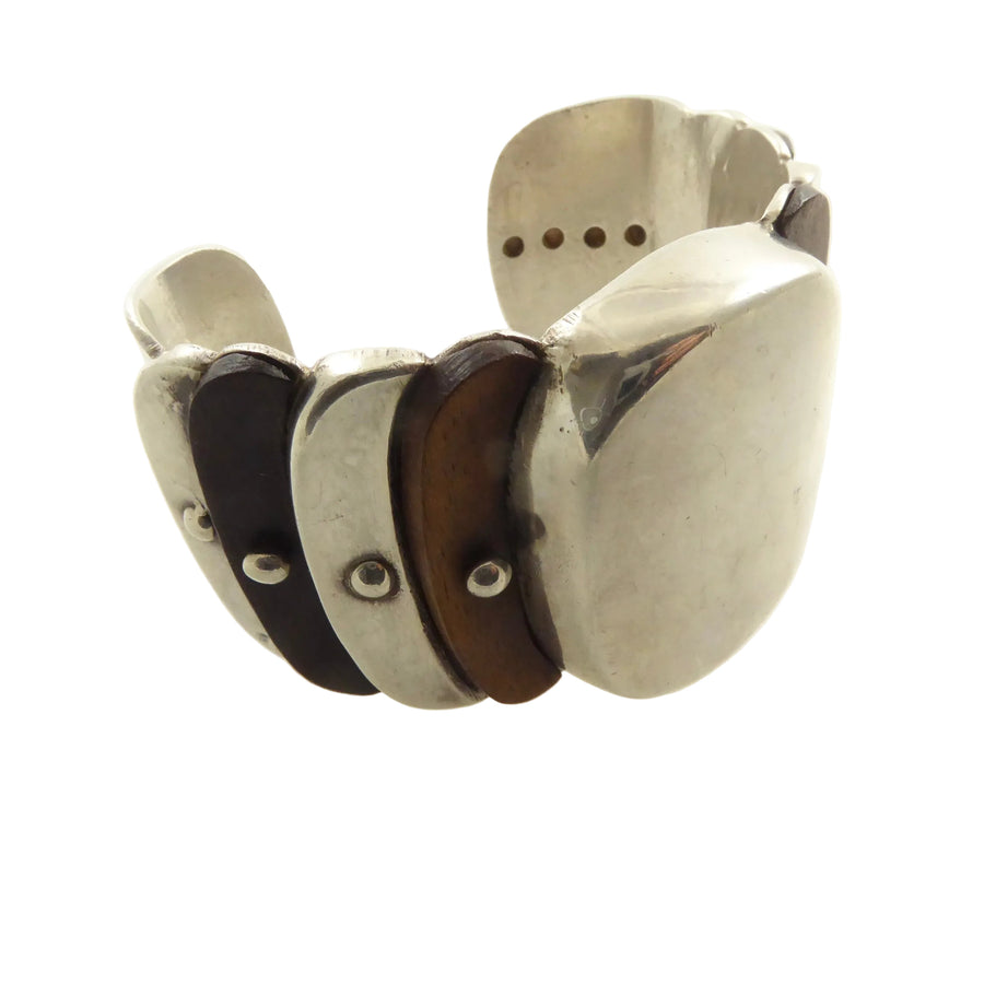 Spratling Wood and Silver Cuff