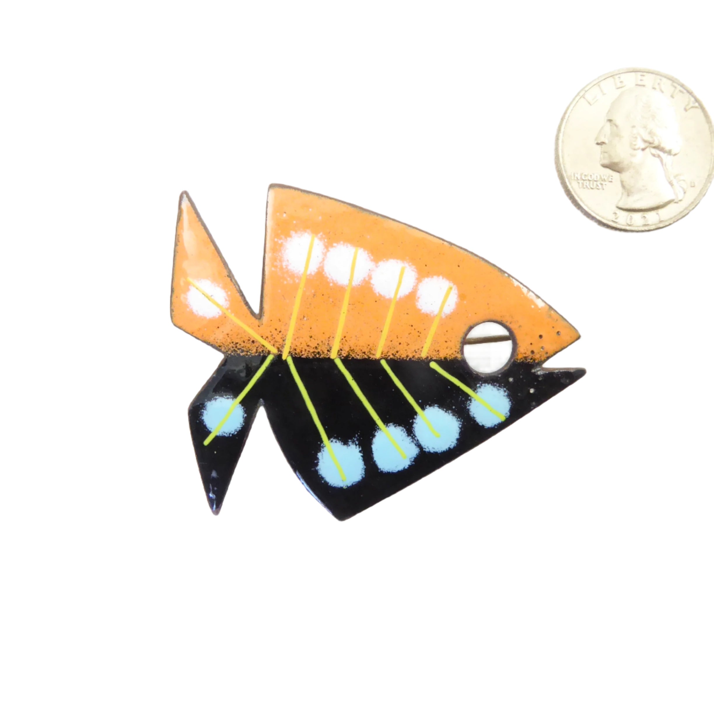 Harold Balazs Enamel Brooch