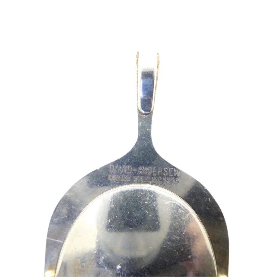 David-Andersen Modernist Blue Enamel Pendant