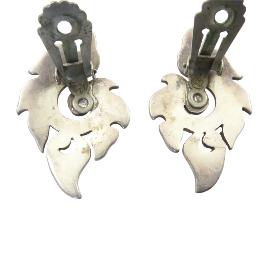 Margot de Taxco "Leaf Shell" Necklace and Earrings 5611
