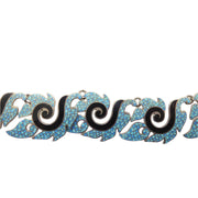 Margot de Taxco "Leaf Shell" Necklace and Earrings 5611