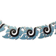Margot de Taxco "Leaf Shell" Necklace and Earrings 5611