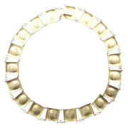 J. Tostrup White Enamel Necklace