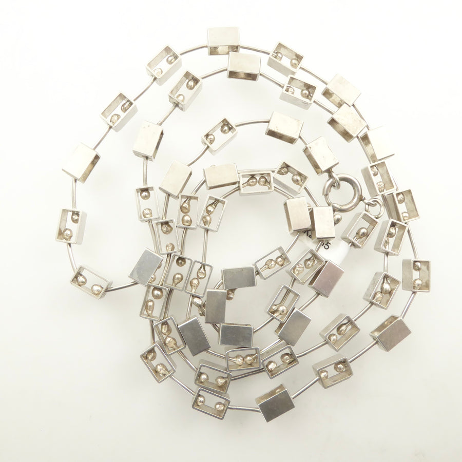 Padua School Style Silver Necklace