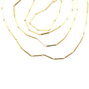 18 Karat Gold Bar Link Chain