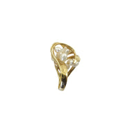 Sculptural Gold and Pearl Ring by J. Arnold Frew