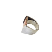 James Parker Enamel and Sterling Silver Ring