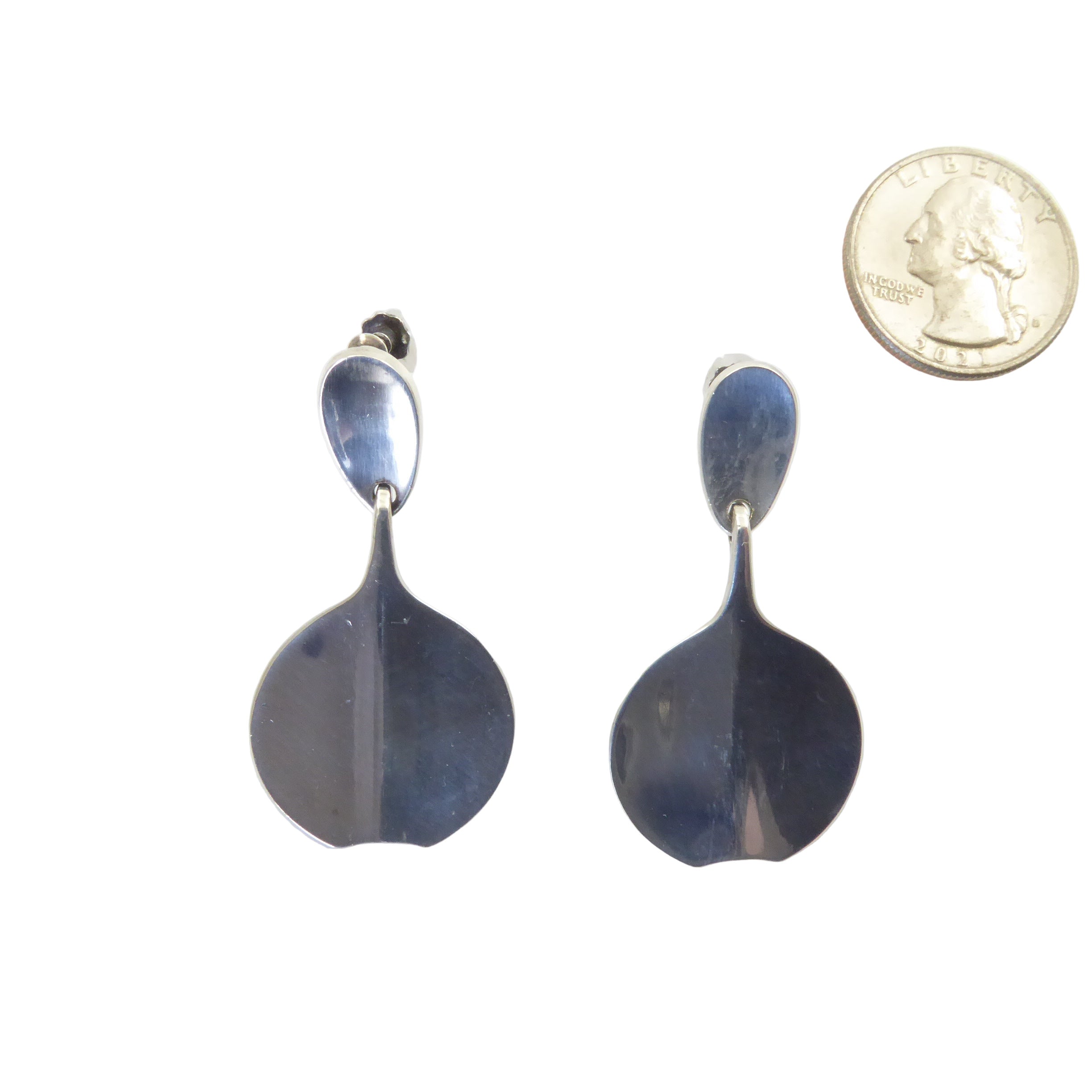 Bent Garielsen Pedersen for Hans Hansen "Lilypad" Earrings