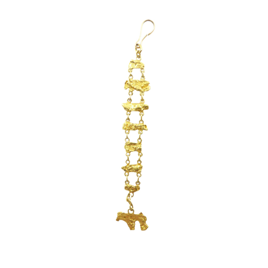 Antique Fob Pendant with Figural Gold Nugget