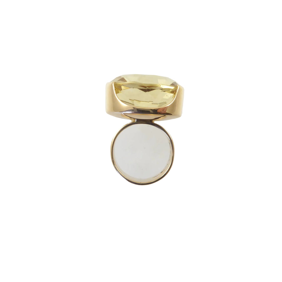 Kupittaan Kulta Gold and Citrine Ring