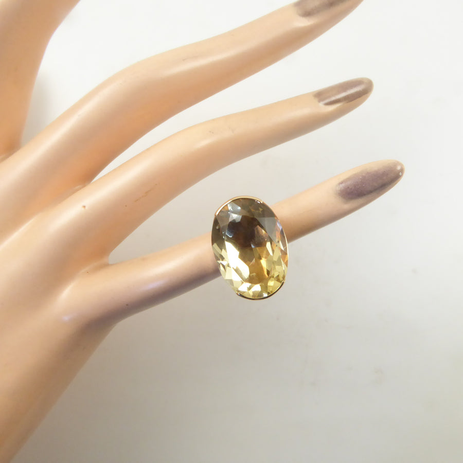 Kupittaan Kulta Gold and Citrine Ring