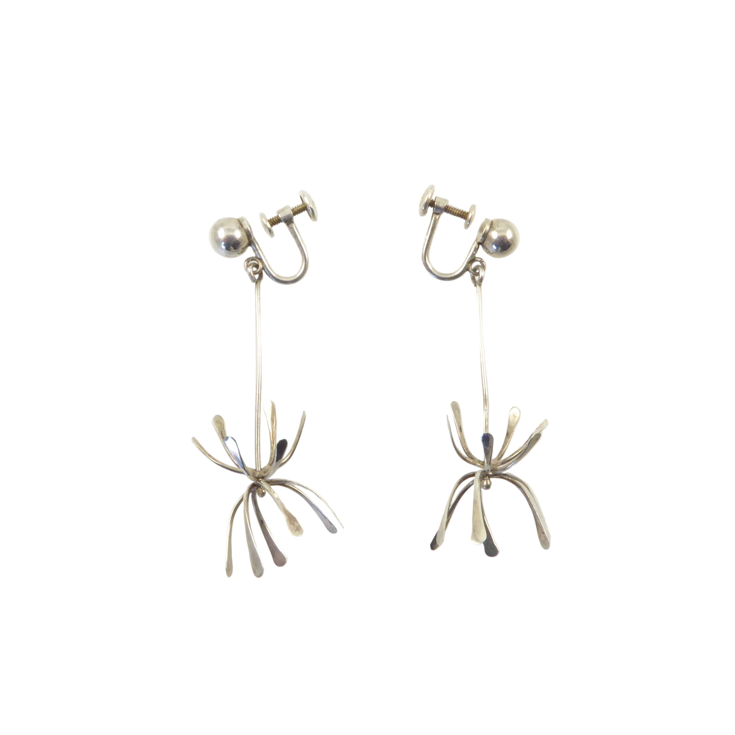 Modernist Silver Earrings