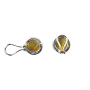 Baccarat Crystal Earrings Set in Sterling