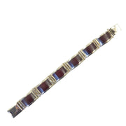 Wood and Silver Mexican Bracelet
