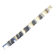 Wood and Silver Mexican Bracelet