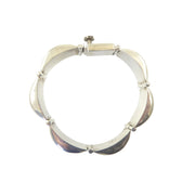 Wood and Silver Mexican Bracelet