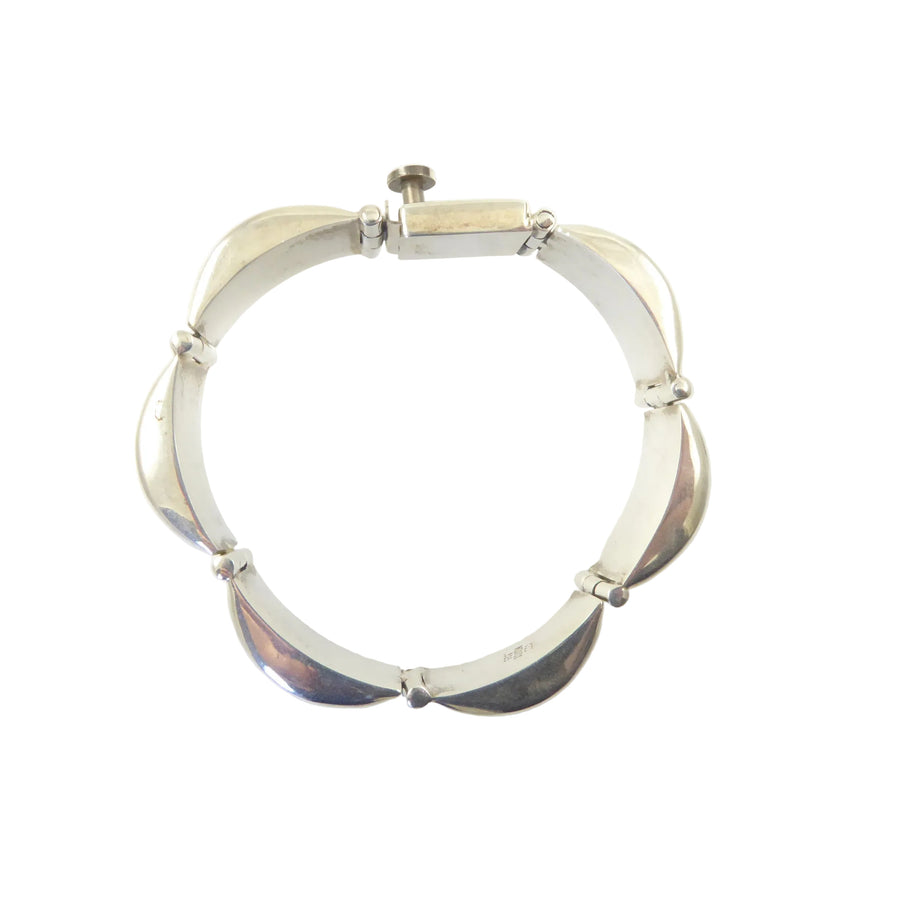 Wood and Silver Mexican Bracelet