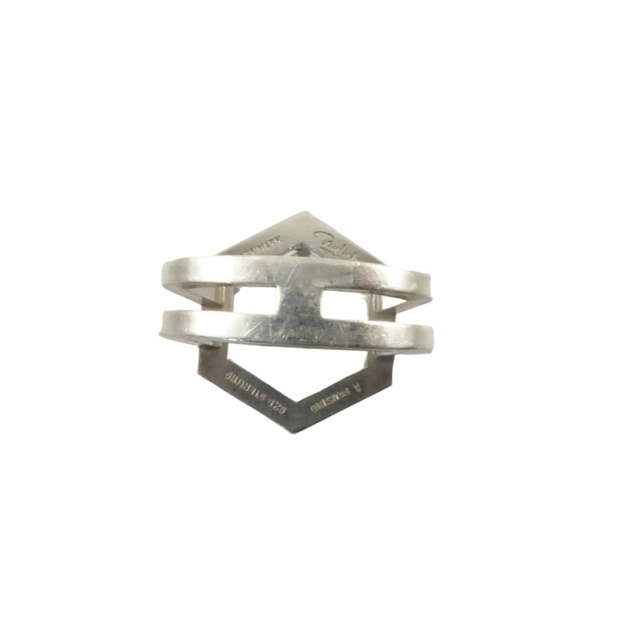 Rey Urban Rock Crystal and Sterling Ring