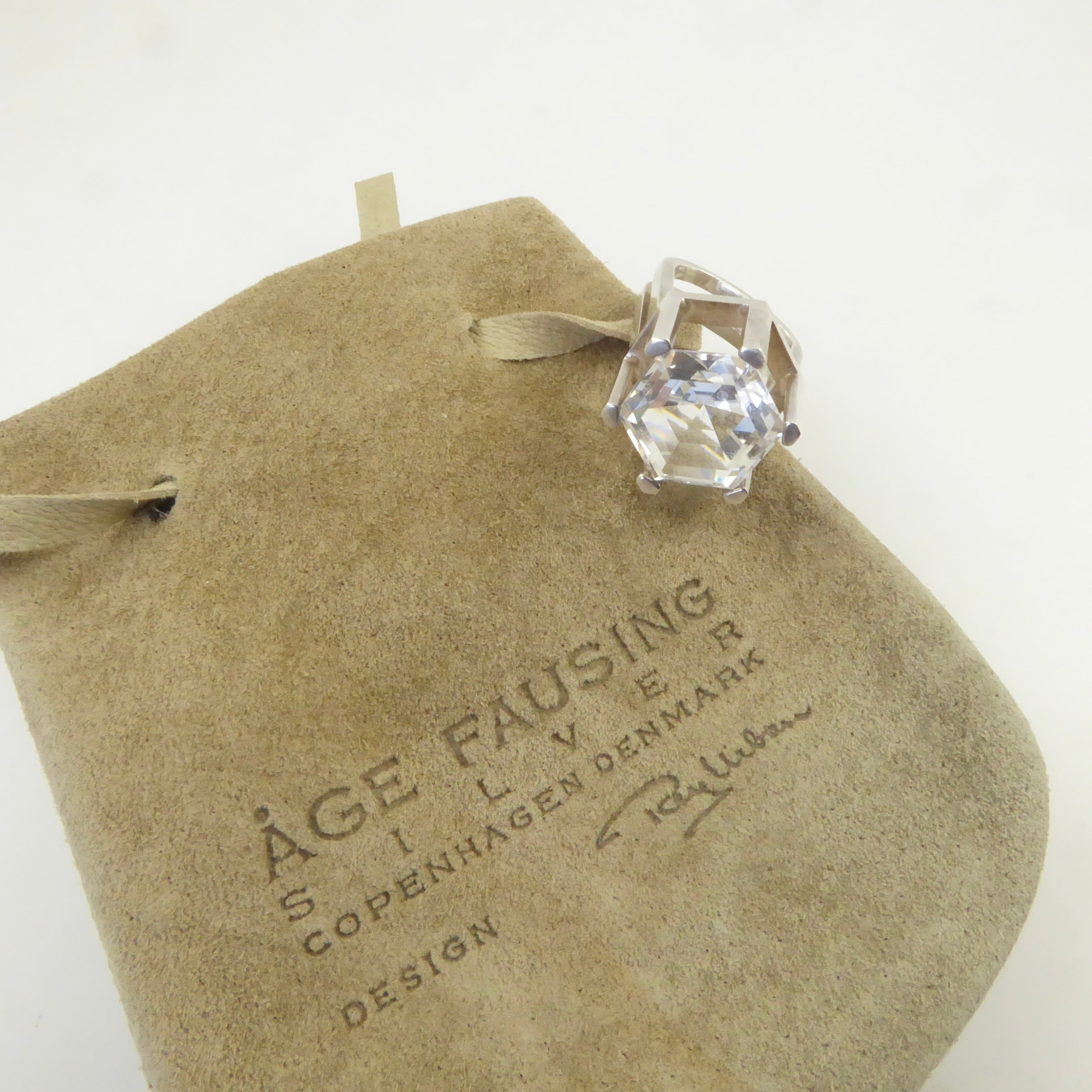 Rey Urban Rock Crystal and Sterling Ring