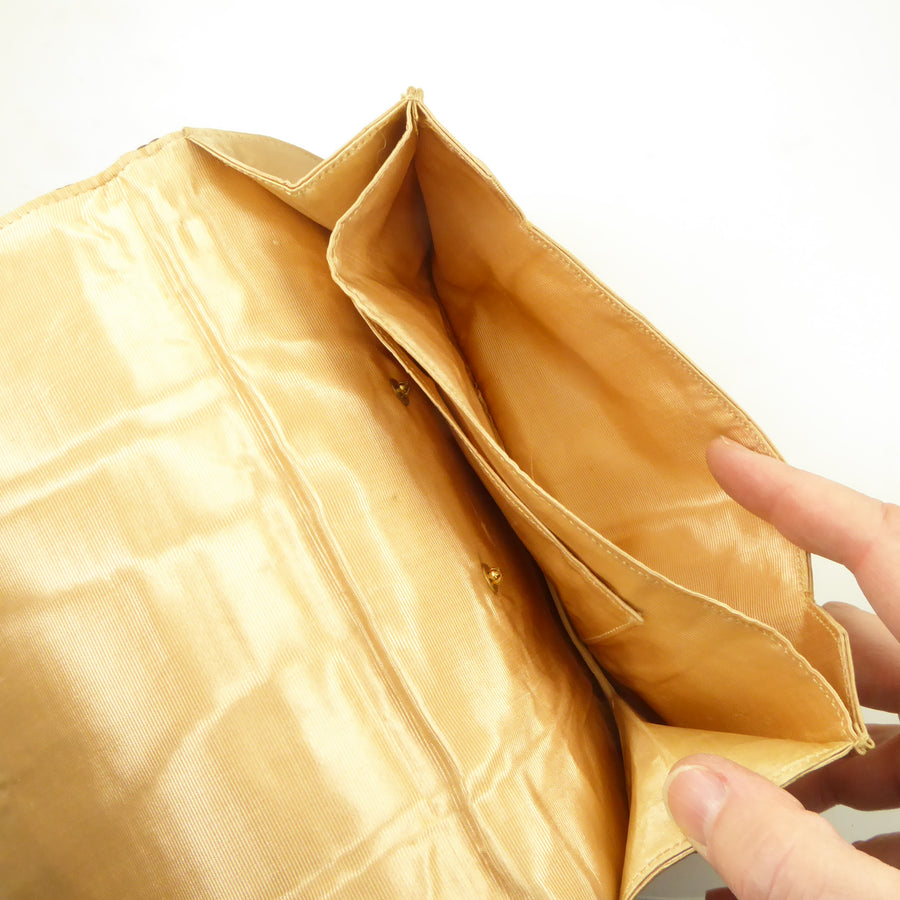 Art Deco Clutch with Beading and Metallic Embroidery