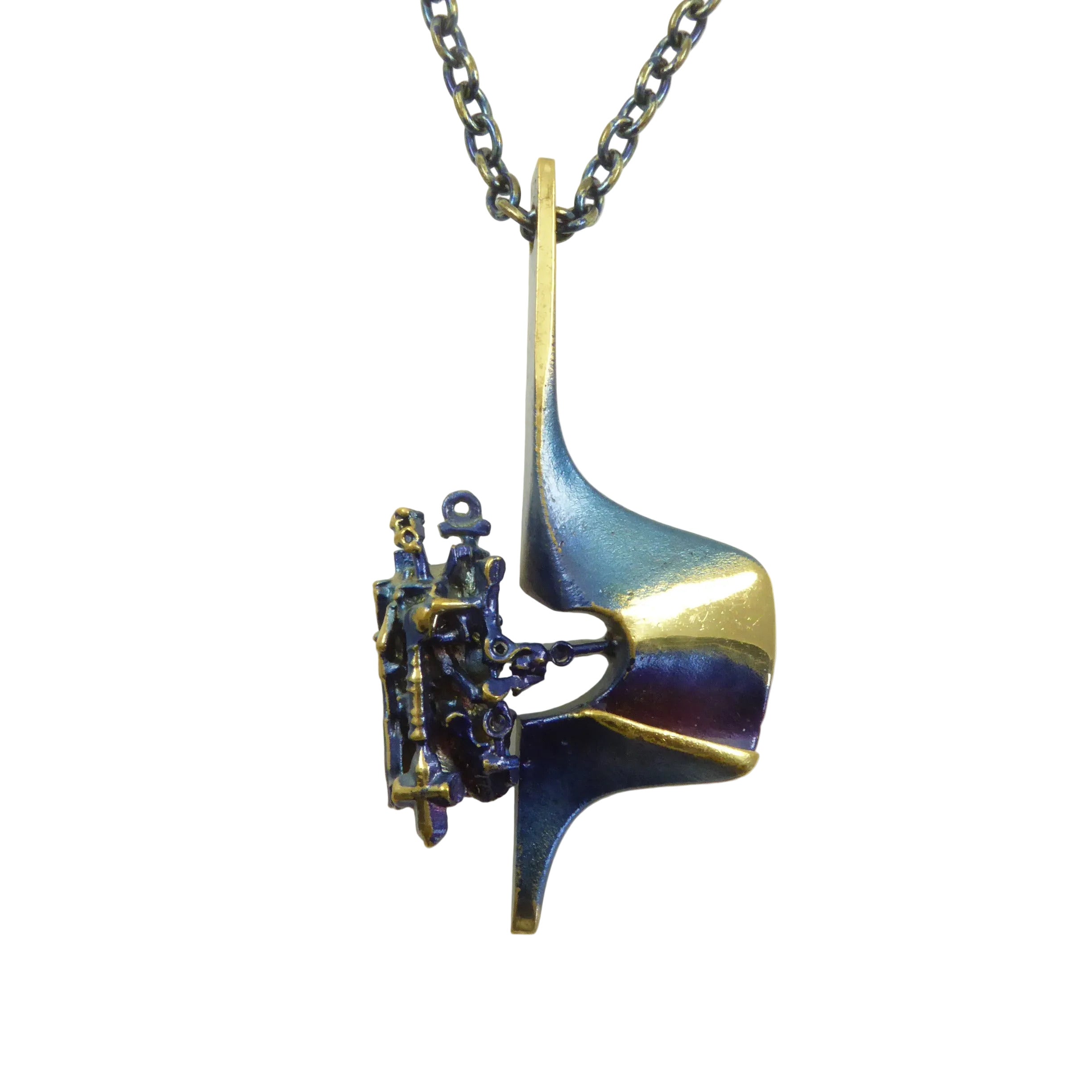Lapponia Flame Bronze Pendant Necklace