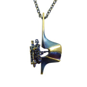 Lapponia Flame Bronze Pendant Necklace